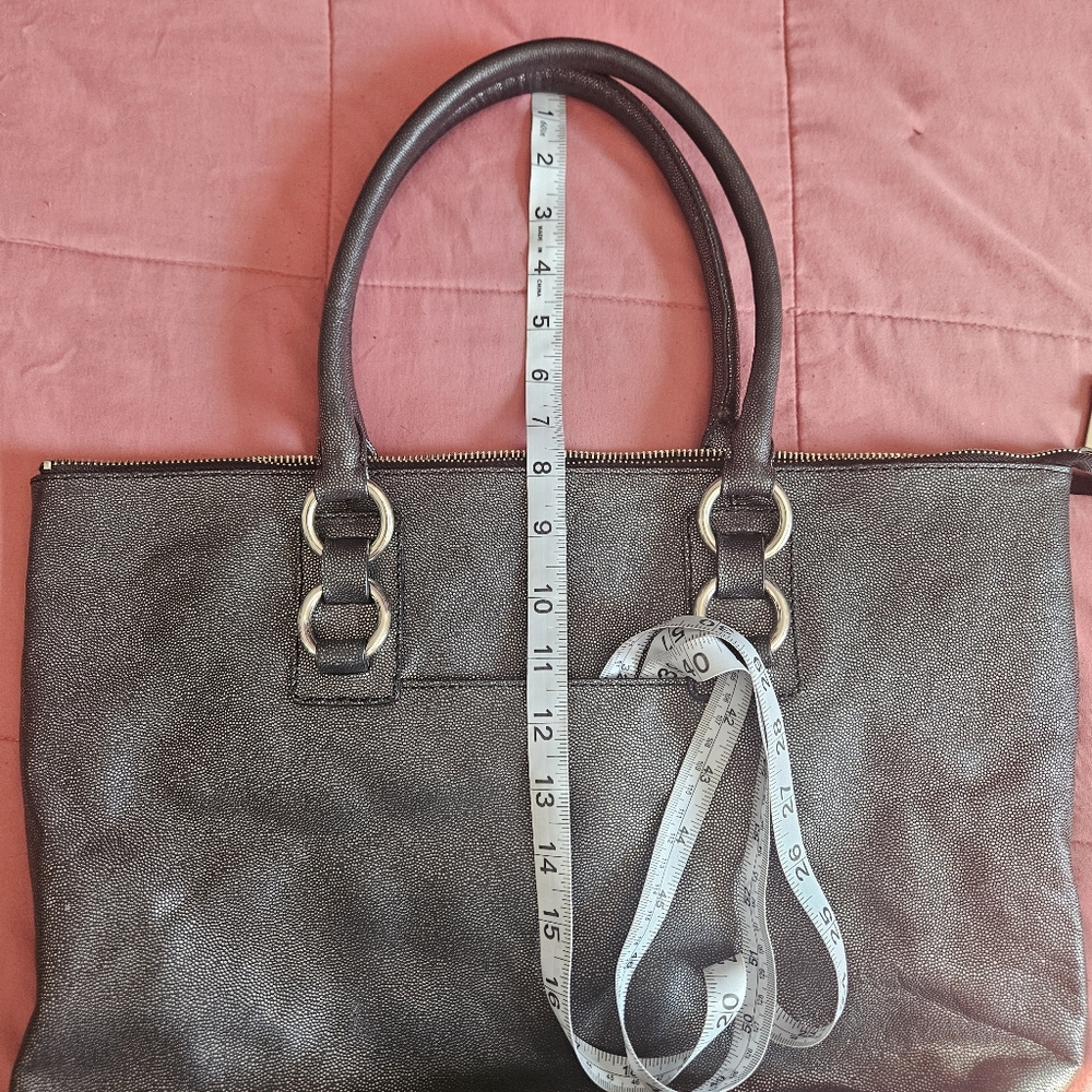 Cole Haan Black/ Silver Tote Bag - Picture 6 of 9